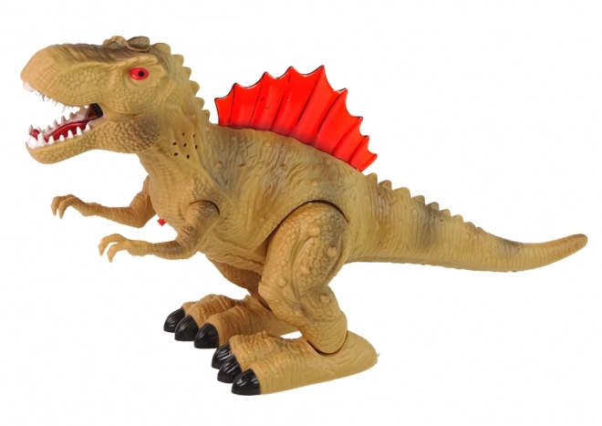 Interactive Dinosaur with Water Vapor and Light Effects