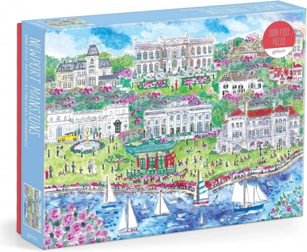 Puzzel Newportse herenhuizen van Michael Storrings 1000 stukjes