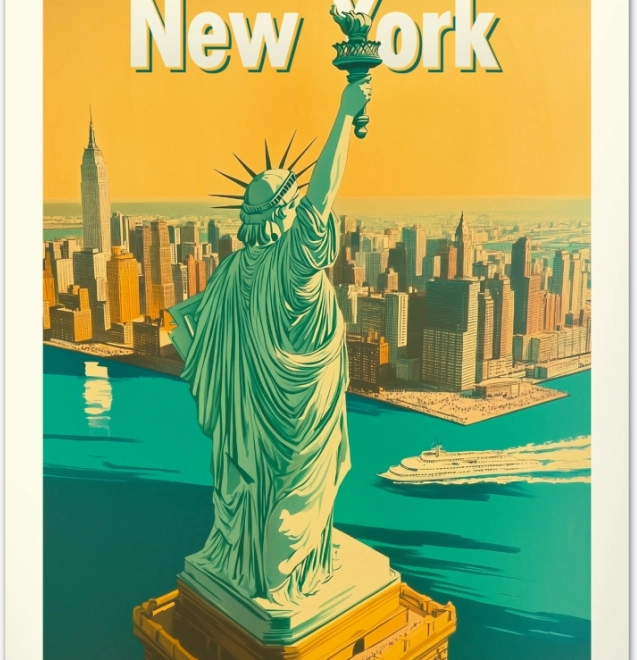 Wandkalender Vintage posters96 wereldsteden 2026