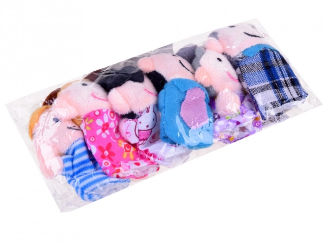 Set van Vingerpoppen Familie 6 stuks