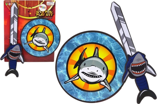 Set de chevalier en mousse EVA – épée et bouclier motif requin