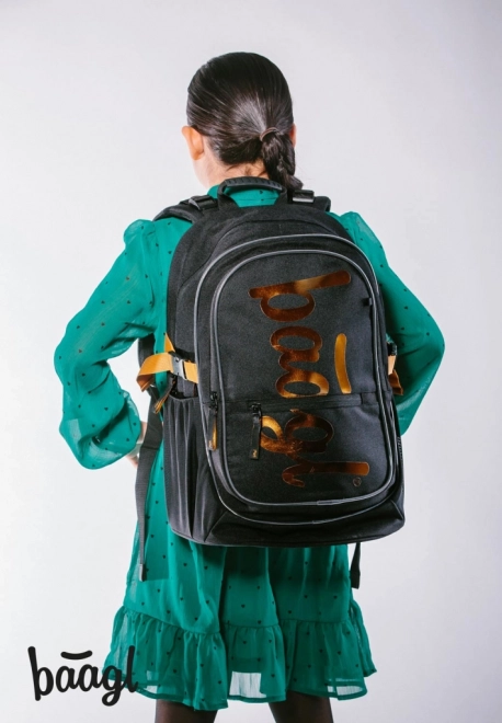 BAAGL Schooltas Core Metallic Bronze