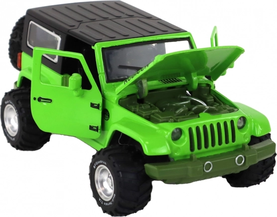 Openende deuren en motorkap, realistische details