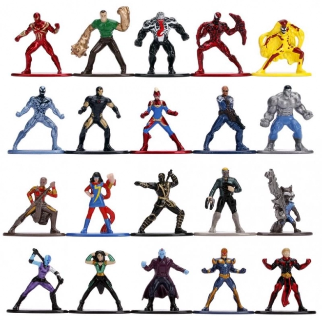 Figurines de collection en métal Marvel 20 pcs