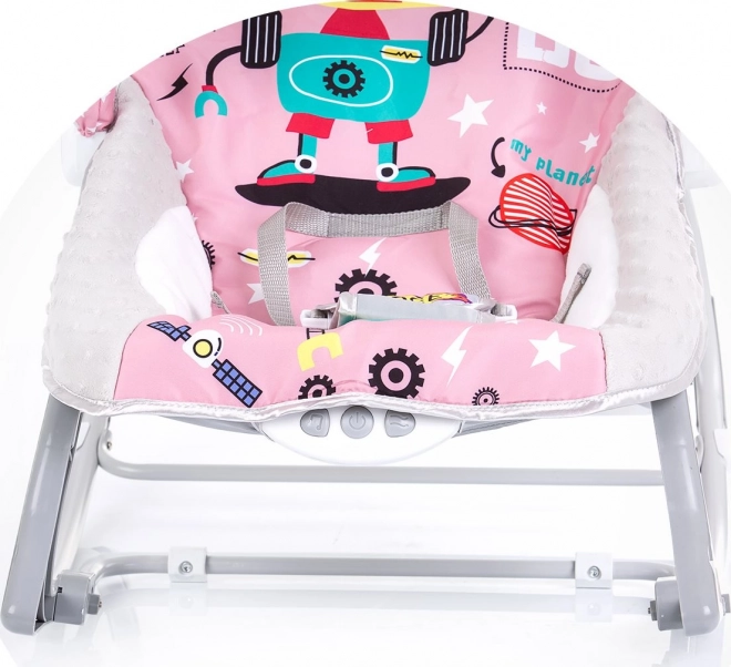 CHIPOLINO Baby Wipstoeltje met Vibratie 2-in-1 Baby Spa Roze