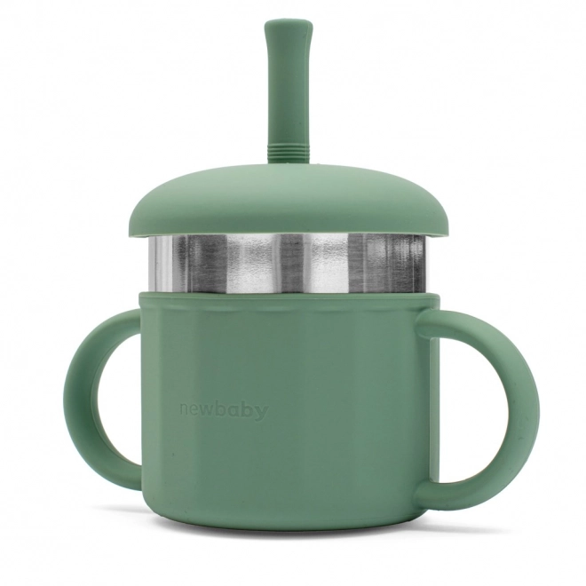 Silicone Mug 2in1 New Baby Green