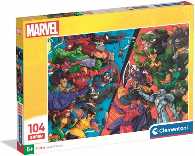 Clementoni Puzzel Avengers vs. slechteriken 104 stukjes