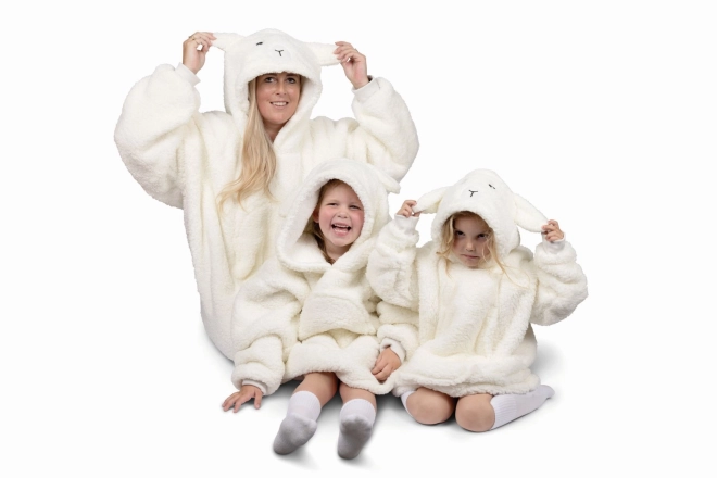 Warme hoodie deken met capuchon 'Ovečka' voor tieners en volwassenen