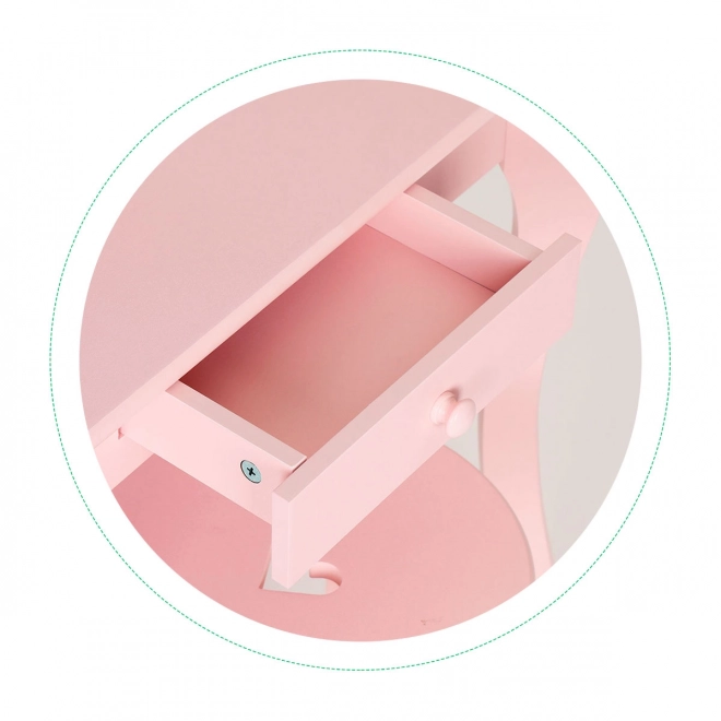 Grande coiffeuse pour enfant avec miroir pour fille