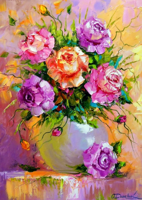 Bouquet of Roses Puzzle 1000 Pieces