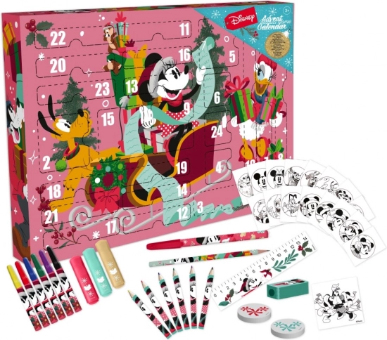 DISNEY MINNIE Advent Calendar – Creative Stationery Set