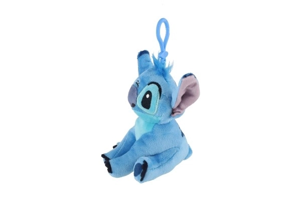 Porte-clés en peluche LILO & STITCH avec clip 8 × 14 cm, bleu