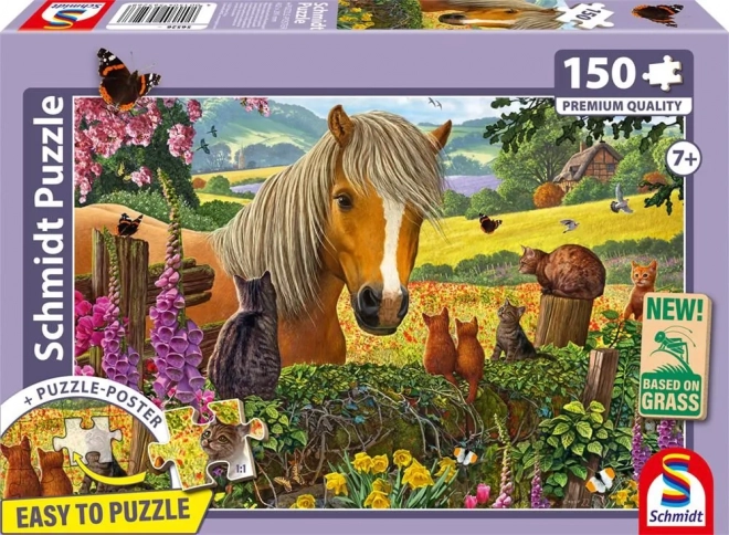 Puzzel ontmoeting bij de wei 150 stukjes van Schmidt Spiele