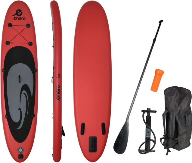 Paddleboard ENERO 320 cm rouge-noir-gris