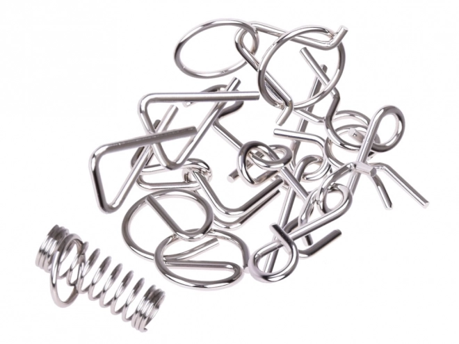 Metalen puzzel logische puzzel 9 stukken