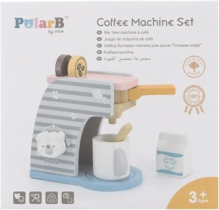 Cafetière en bois pour enfants POLARB avec accessoires