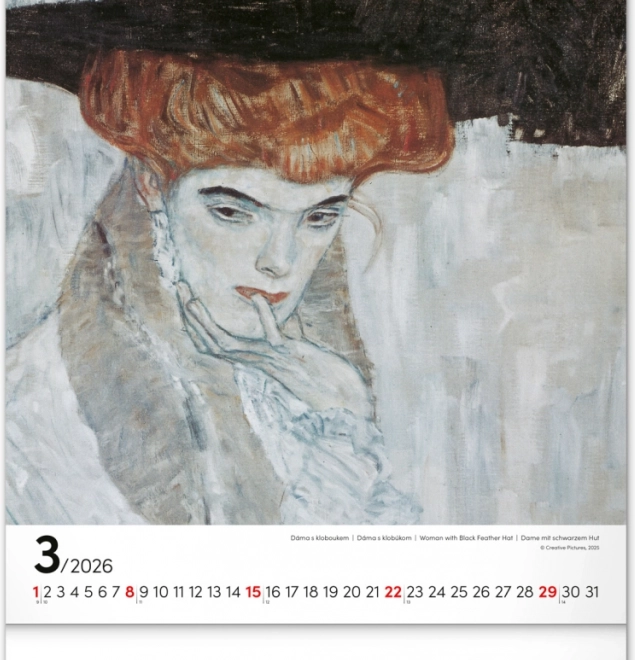 Calendrier mural Gustav Klimt 2026