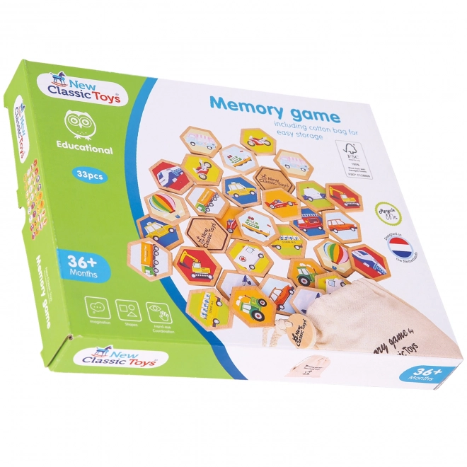 Houten memoryspel - vervoersmiddelen