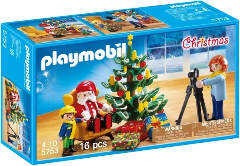 Set with Christmas Figures Photography with Saint Nicholas
