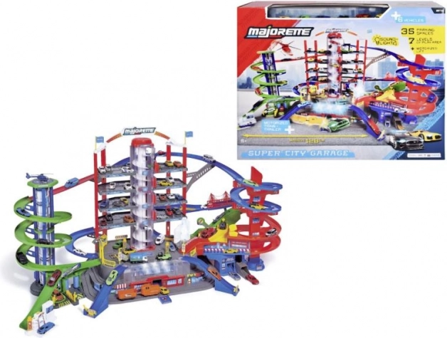 Super City Garage met autootjes en trein