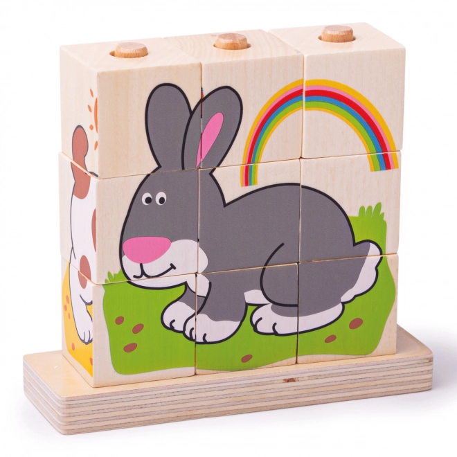 Bigjigs Baby Stapelelementen Dieren