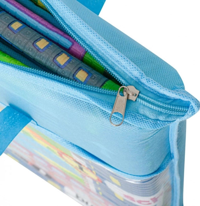 Opvouwbare kinder speelmat met straatmotief 160 x 130 cm