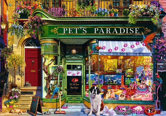 Puzzel 1000 stukjes Premium Plus Dierenparadijs