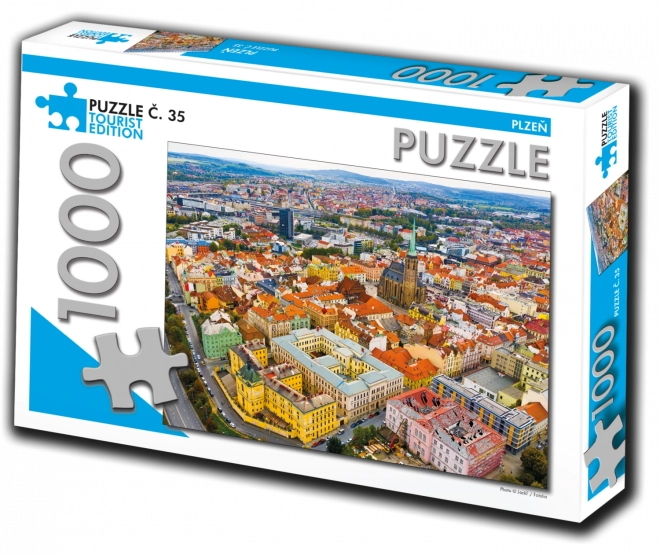 puzzel Plzeň toeristische editie 1000 stukjes