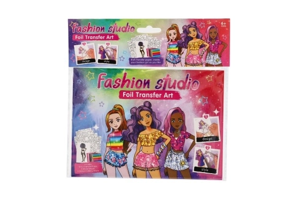 Kit créatif de styliste avec images magiques en feuille dans un sac 23,5x23cm
