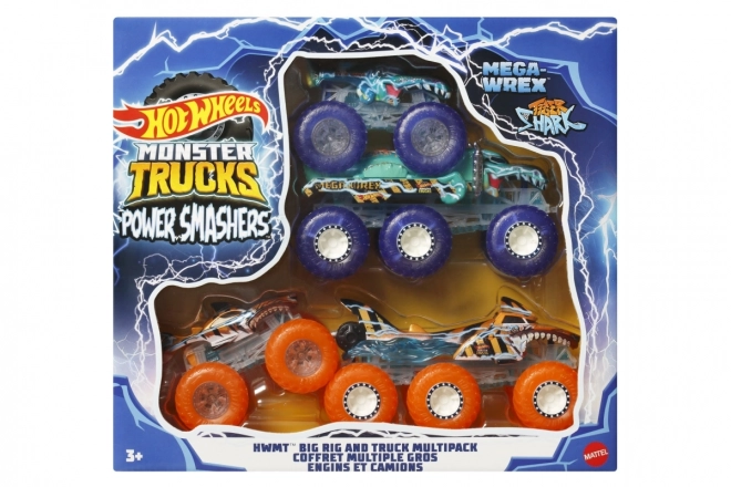 Hot Wheels Monster Trucks Power Smashers Car Set