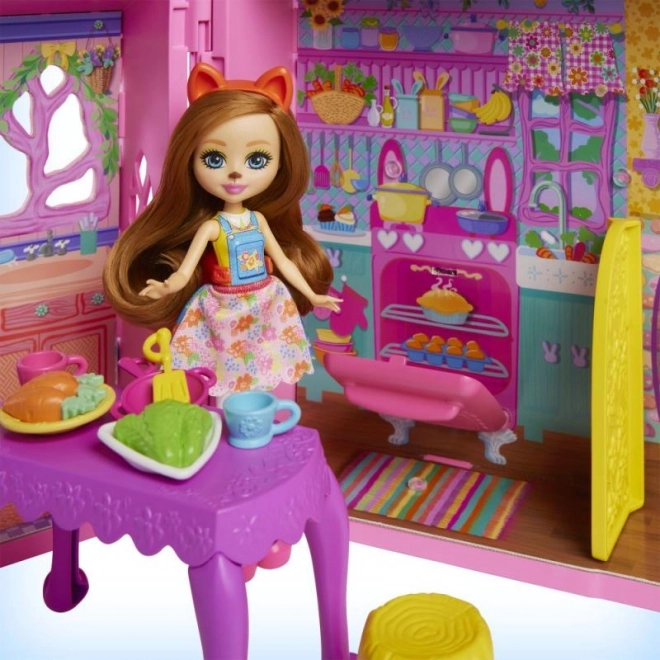 Enchantimals Vriendschapshuis poppenhuis met meubels en accessoires