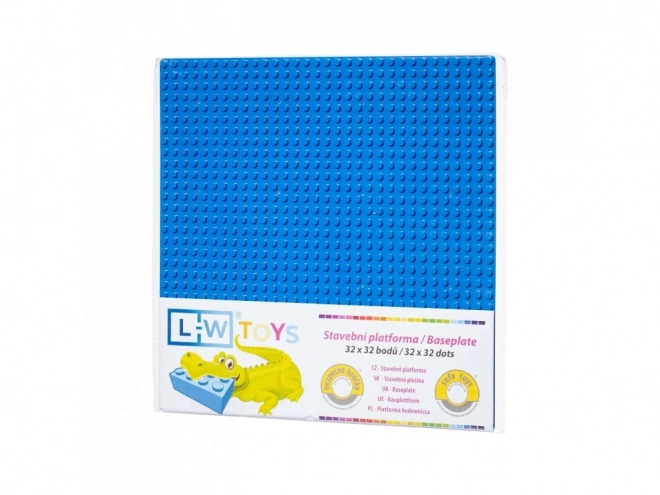 L-W Speelgoed Basisplaat 32x32 blauw