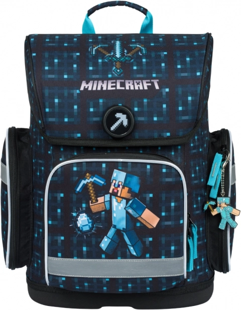 Schulranzen BAAGL Ergo Minecraft Blue Axe