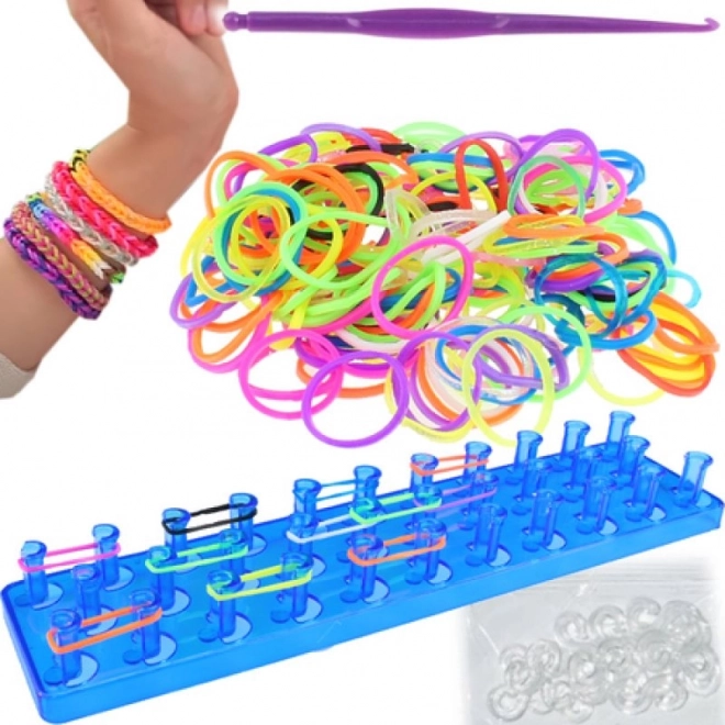 Loom set met 200 kleurrijke elastiekjes