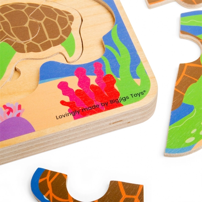 Puzzle Bigjigs Toys Cycle de vie de la tortue