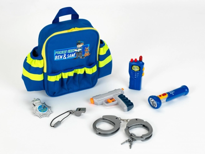 Complete police gear in one backpack