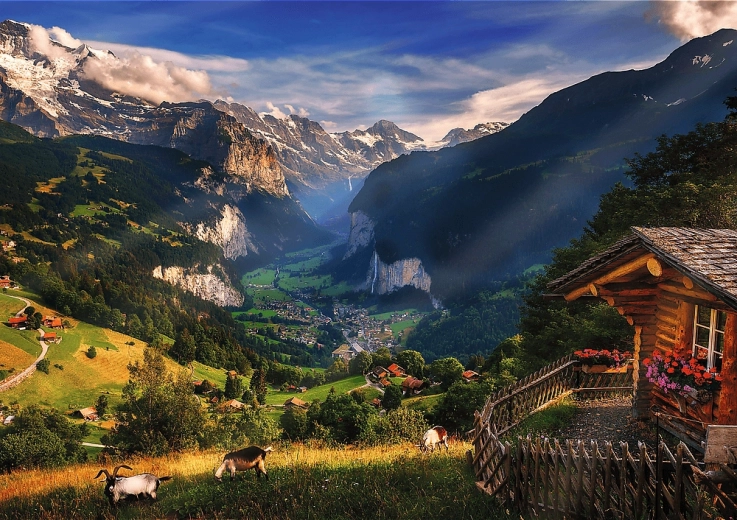 Adembenemend Alpenpanorama van Lauterbrunnen