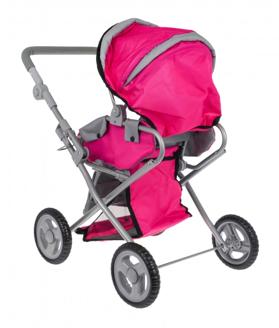 Roze kinderwagen 2 in 1