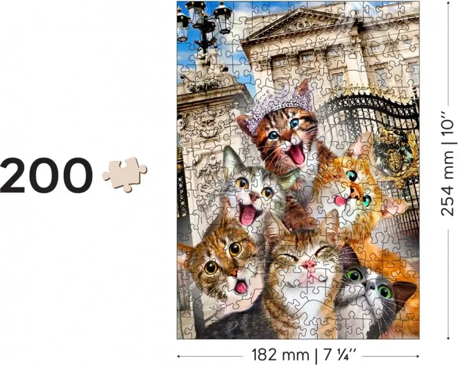 Houten puzzel Katjes in Londen