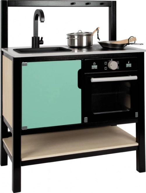SMALL FOOT Industrial-Style Wooden Play Kitchen