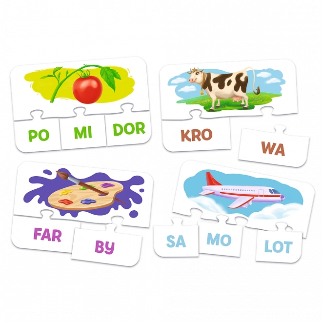 Syllables children's educational game