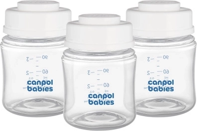Ensemble de bouteilles Canpol pour le stockage du lait maternel 3x120ml