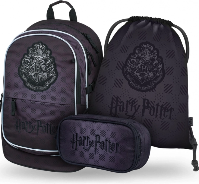 School Set BAAGL HARRY POTTER Hogwarts Black – backpack, pencil case and gym sack