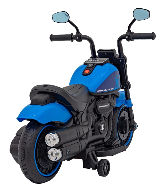 Motorrad Chopper FASTER – Blau