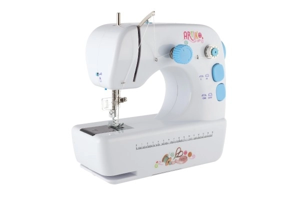 Naaimachine plastic/metaal 25cm op batterijen met licht en geluid in doos 30x26x13cm