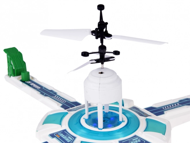 Vliegende drone behendigheidsspel