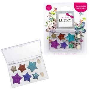 Lukky glitzernde Creme-Lidschatten mit Applikator