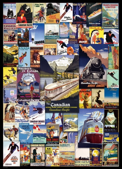 Puzzle Aventure ferroviaire 1000 pièces