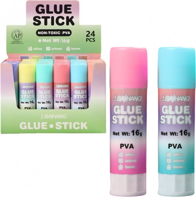 Pastelkleurige lijmstift 16 g