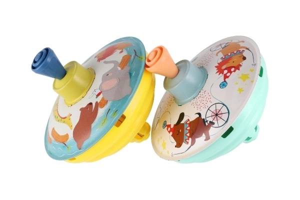 Tol draaiend diameter 12cm metaal 2 kleuren 6st in doos